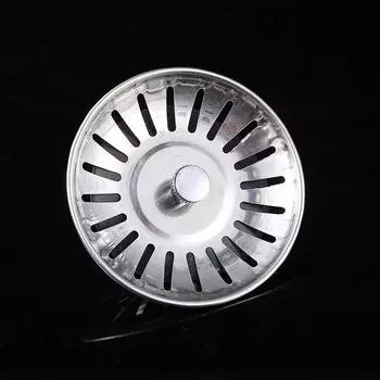 Слив для раковины из нержавеющей стали с герметичным выключателем и фильтром для кухонных чаш 7.8CM cap switch leak жёлтый