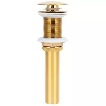 Слив для раковины в ванной комнате, антизасоряющий, латунный, пробка для слива, аксессуар для ванной комнаты без отверстия