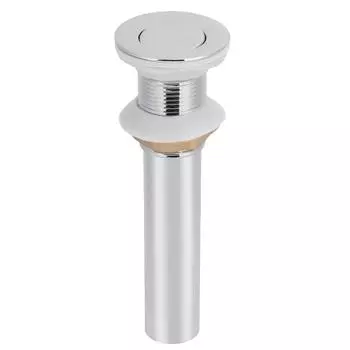 Слив для раковины в ванной комнате, защита от засоров, всплывающий донный клапан для раковины, пробка для слива с защитной крышкойБез