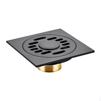 Слив для стиральной машины 10x10см Легко установить Защита от запаха Латунный слив Обратный клапан для