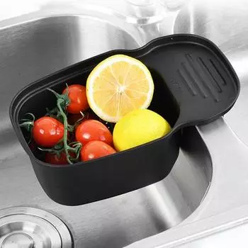 Слив высокой твердости, практичная полая раковина, фильтр для остатков пищи, сетчатый кухонный органайзер чёрный