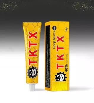 Сливк 10г местного анестетика 40% ТКТХ обезболивающий для желтого цвета геля искусства татуировки 10g жёлтый