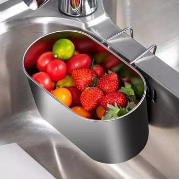 Сливная корзина для раковины из нержавеющей стали, устойчивая к коррозии, эффективная фильтрация для кухни D