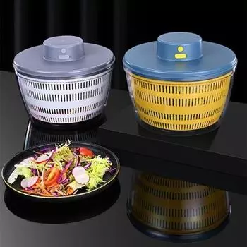 Сливная корзина Электрический сушилка для овощей Быстрая и удобная салатница Сливная корзина серый