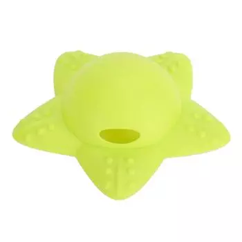 Сливная крышка для ванны, предотвращающая перелив, силиконовая мультяшная плоская сливная пробка, зеленая