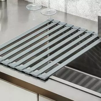 Сливная полка для кухонной раковины, силиконовая складная полка для хранения посуды, столовых приборов, сливная корзина, полка