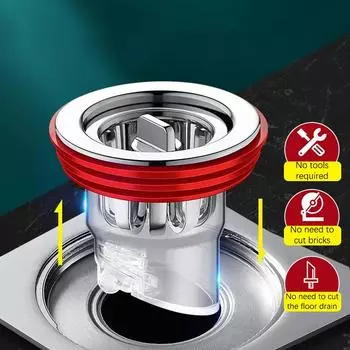 Сливная пробка для пола с защитой от запаха, силиконовая сливная пробка для душа, защита от насекомых, защита от запаха, шпилька для волос, заглушка для кухни, ванной комнаты, туалета, канализации