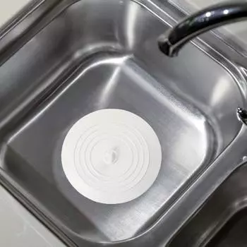 Сливная пробка, сильная всасывающая силиконовая сливная пробка для ванны, простая в использовании сливная пробка для кухонной раковины для дома белый