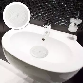 Сливная пробка, сильная всасывающая силиконовая сливная пробка для ванны, простая в использовании сливная пробка для кухонной раковины для дома белый