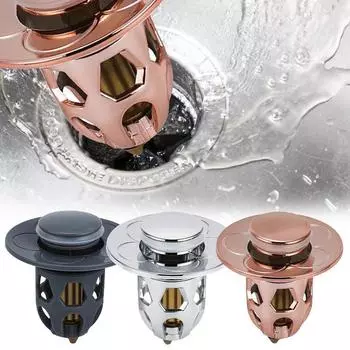 Сливная пробка, сливной фильтр для раковины, ловушка для волос, пробка для раковины, сливная крышка для ванной комнаты set 2