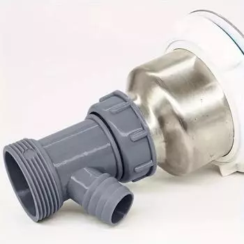 Сливная труба для машины для мойки овощей, соединение пола, двойной слив и дренаж, Y-образный, раздвоенный, с тремя головками серый