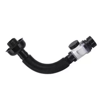 Сливная труба для раковины, гибкий ПВХ шланг для слива воды для кухни, ванной комнаты, черный/мульти