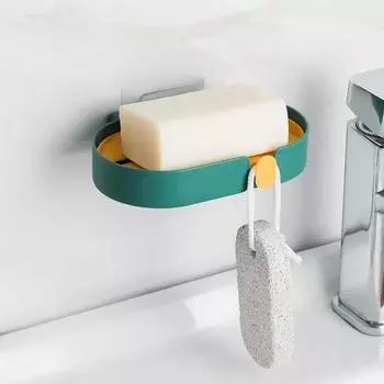 Сливница для мыла для ванной Сливная мыльница Коробка для хранения Кухонная ванна Подставка для хранения губки Чашка для хранения Подставка для мыла Сливная 1 шт.
