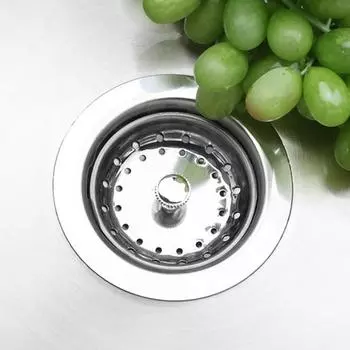 Сливной фильтр для кухонной мойки Yousheng, пресс-пробка, защита от засорения, быстрый дренаж, универсальный сливной фильтр для раковины из нержавеющей стали, крышка корзины серебряный