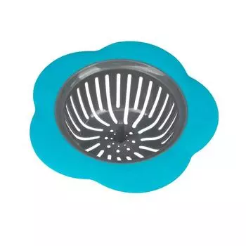 Сливной фильтр для кухонной раковины в форме цветка, силиконовый фильтр с густыми отверстиями для слива воды, сливное отверстие для ванной комнаты, фильтр для волос, сифон для отходов