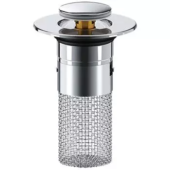 Сливной фильтр для пола, выдвижная пробка для раковины из нержавеющей стали, антизасорение, пробка для всплывающего фильтра для ванной комнаты, подходит для отверстий 1,1-1,45 1pc