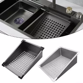 Сливной фильтр для раковины из нержавеющей стали, который нелегко повредить Black