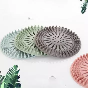 Сливной фильтр для раковины, туалета, канализации, протечка пола, экран, силиконовая крышка, слив для ванной комнаты, кухни 13*1 серый