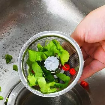 Сливной фильтр для раковины, улавливатель еды, нержавеющий, устойчивый к коррозии, быстрый дренаж, многоразовый фильтр для раковины, мусорный фильтр, кухонные принадлежности A