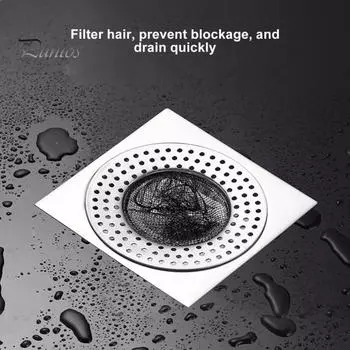 Сливной фильтр для раковины, улавливатель еды, нержавеющий, устойчивый к коррозии, быстрый дренаж, многоразовый фильтр для раковины, мусорный фильтр, кухонные принадлежности