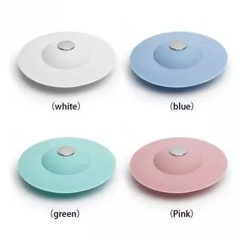 Сливной фильтр для раковины Улавливатели волос Резиновый душ Силиконовый фильтр для ванны Напольный фильтр Пробка для воды 1pcs серый