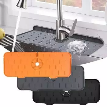 Сливной коврик для кухонного крана splash-proof pad чёрный