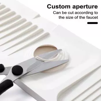 Сливной коврик Складная силиконовая защита от брызг для раковины Нескользящая защита столешницы Сливная подушка для крана Кухонные принадлежности XL темно-серого