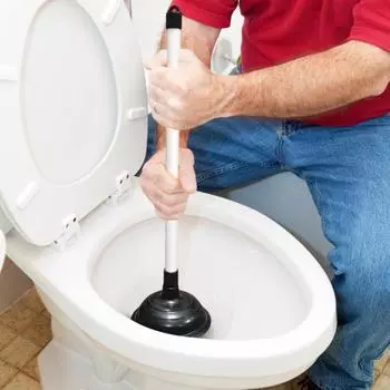 Сливной кран для туалета, прочный резиновый вантуз с длинной деревянной ручкой, драгер для засоренных туалетов Wooden handle красный