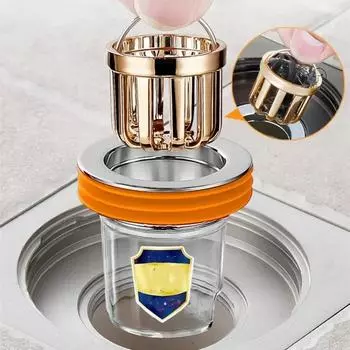 Сливной магнитный дренажный клапан с внутренним сердечником для канализации, предотвращение запахов и вредителей, сливной фильтр для кухни и ванной комнаты