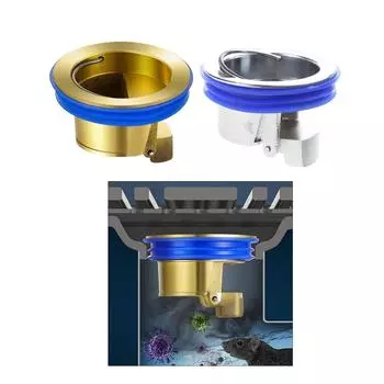 Сливной патрубок для пола, непроницаемый для запахов, превентор обратного потока, канализационный дезодорирующий сердечник, защищающий от насекомых, для труб кухни и ванной комнаты 1