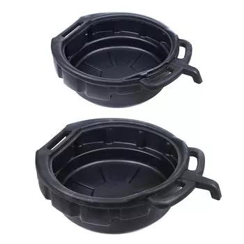 Сливной поддон Универсальный гаражный инструмент с защитой от брызг Прочный прочный легкий автомобильный поддон для замены масла 15L