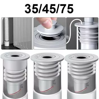 Сливной трап Силиконовая сливная труба Слив для посуды Сушилка для кухонной раковины Уплотнительная заглушка для канализации Аксессуары для ванной комнаты Сифон для ванны Главная