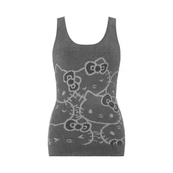 Sloggi G063 Hello Kitty Вязаный топ M013 Размер [Triumph] (Серый) М-ЛЛ