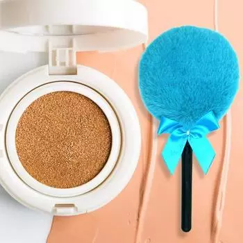 Слойка-хайлайтер с ручкой, легкий, полезный косметический инструмент для влажного использования, портативная рассыпчатая кисть для пудры в подарок розовый