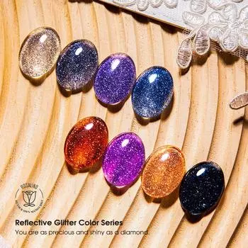 Сломанный алмазный клей для лака для ногтей Super Flash, красочные блестки, клей для лака для ногтей Fine Flash, водный свет, яркий клей для лака для ногтей