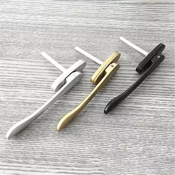 Сломанный мост алюминиевый сплав створка окна экран оконная ручка складная дверь мечевидная тонкая плоская квадратная стальная ручка