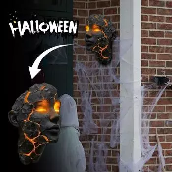 Сломанный настенный светильник из полимерной смолы подходит для украшения дома, в качестве подарка и для фестивалей. One Size