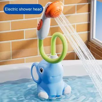 Слон Детская ванночка для душа Водонепроницаемые игрушки для купания Слон Насос Аксессуар для ванны Подарок для новорожденных Малышей Elephant