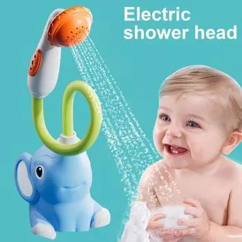 Слон Детская ванночка для душа Водонепроницаемые игрушки для купания Слон Насос Аксессуар для ванны Подарок для новорожденных Малышей Elephant