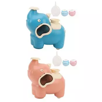 Слон, дующий в мяч, распыляющий туман, игрушка с музыкальным светом, время для живота, интерактивная, на батарейках, для малышей Red