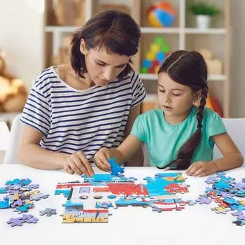 Слон Мультфильм Животное Пазл Строительный Блок Цифры Пазл Головоломка Лесные Животные Детская Игрушка Style 1