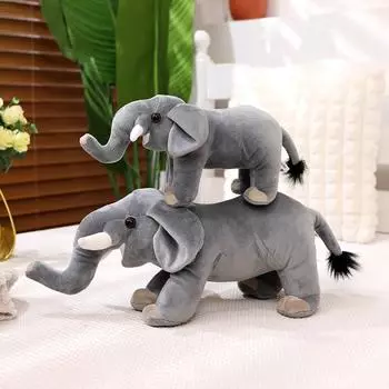 Слон плюшевый мягкий чучело животное милый слон подушка игрушка подарок для малыша ребенок взрослый украшение 30/40 см 30cm серый