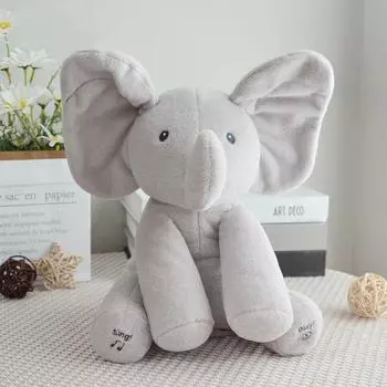 Слоненок Игрушка в прятки Плюшевая милая детская игрушка в подарок elephant30cm