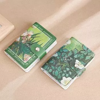 Слот для нескольких карточек, цветочные женские сумки для карт, держатель для карточек-органов, женский кошелек с зажимом для кредитных карт A