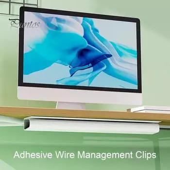 Слот для укладки кабелей под столом, самоклеящийся, без сверления, канавка для проводов на столе, универсальный сетевой лоток Ethernet, телевизор, компьютер, шнур питания, органайзер чёрный