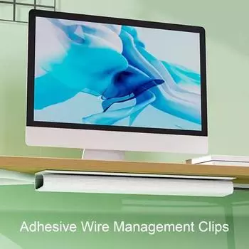 Слот для укладки кабелей под столом, самоклеящийся, без сверления, канавка для проводов на столе, универсальный сетевой лоток Ethernet, телевизор, компьютер, шнур питания, органайзер коричневый