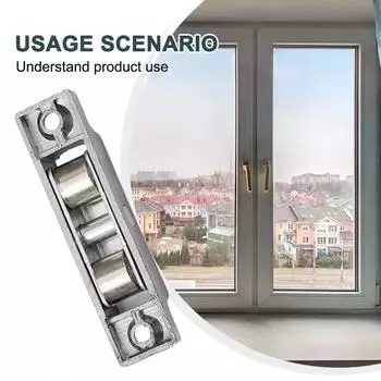 Слот/плоское колесо 88 Tyle Sliding DoorCasement Блок из нержавеющей стали Рама из медно-цинкового сплава Стальной оконный блок 1