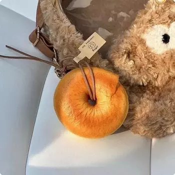 Slow Rebound Bread Bag Pendant Simulation Avocado Bag Accessory Cute Egg Tart Key Chain Couple Style B