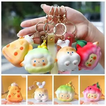 Slow Rebound Simulation Watermelon Pendant PVC Chicken Legs Pinch Toys Birthday Kids Gift Style A