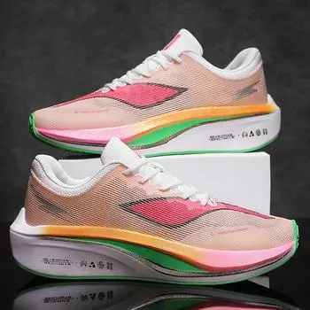 Slow shock rebound professional running shoes men s mesh breathable non-slip wear-resistant comfortable sports shoes Jinjiang men s and women s shoes 36